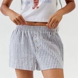 Urban Renewal Seersucker Boxer Shorts Medium